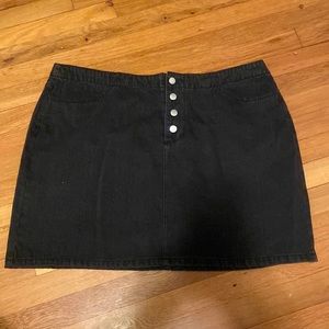 Forever 21 black jean skirt